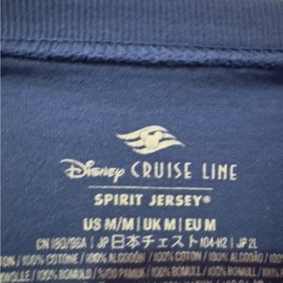 Disney Wonder Cruise Line DCL Australia New Zealand Map Spirit Jersey Medium - Picture 3 of 3